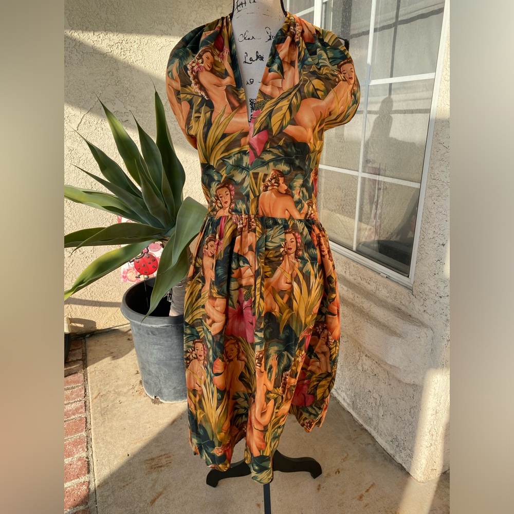 Tropical Print Women's Dress